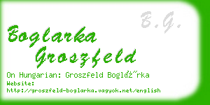 boglarka groszfeld business card